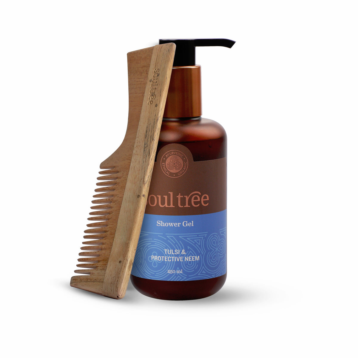 Tulsi & Protective Neem Shower Gel with Neem Comb SoulTree