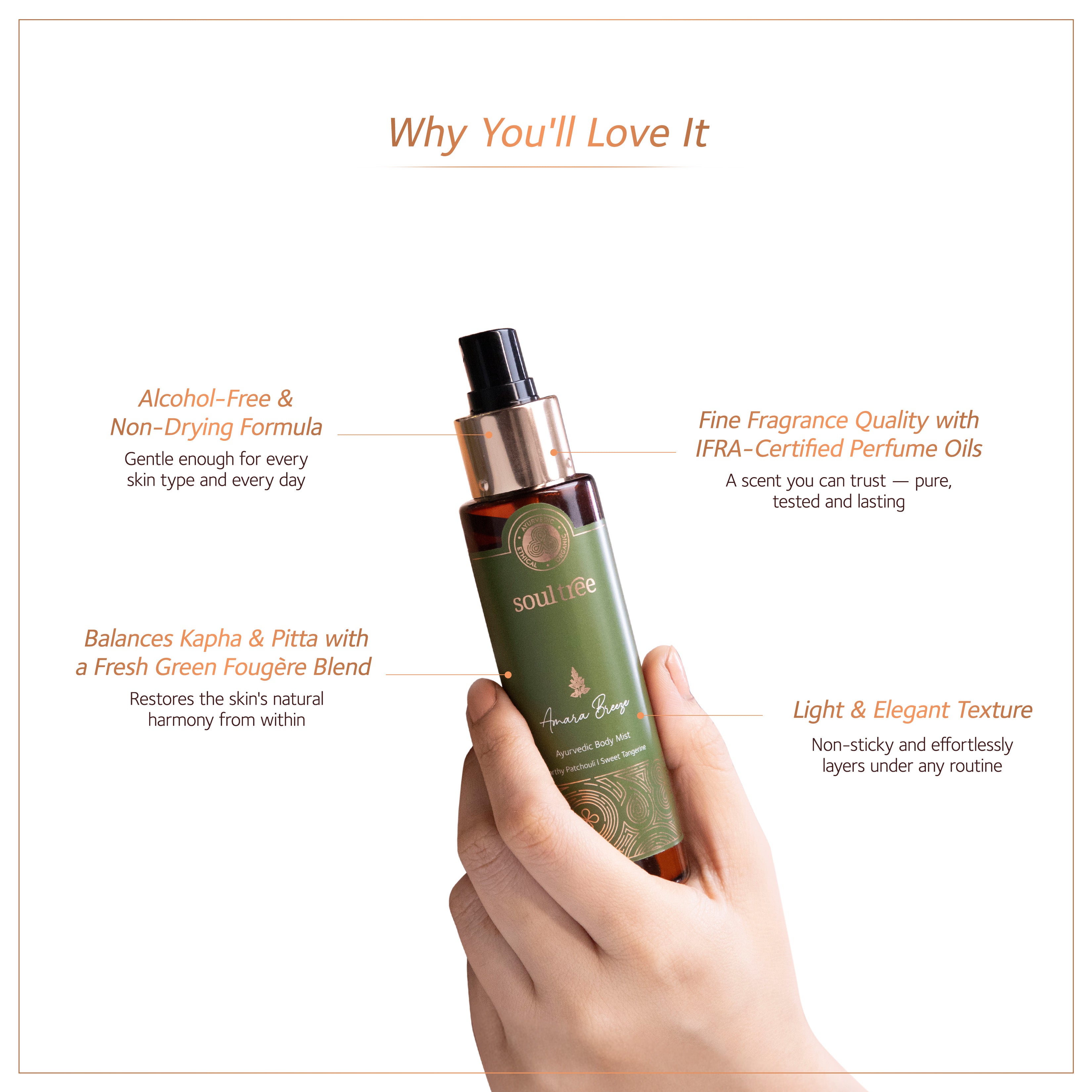 Soultree Ayurvedic Body Mist Amara Breeze