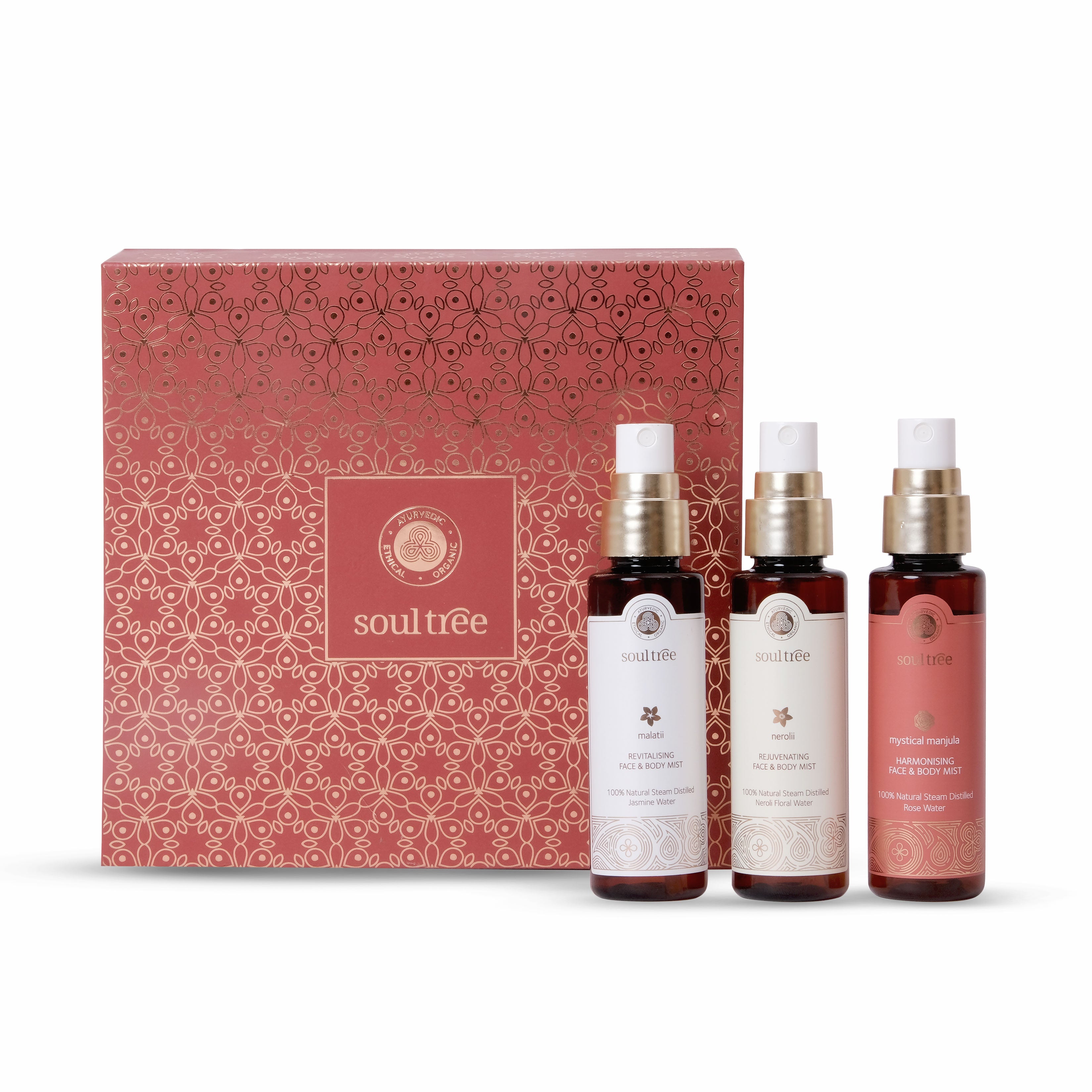 Pushp Vanam Floral Essentials Face & Body Mist Collection Gift Box