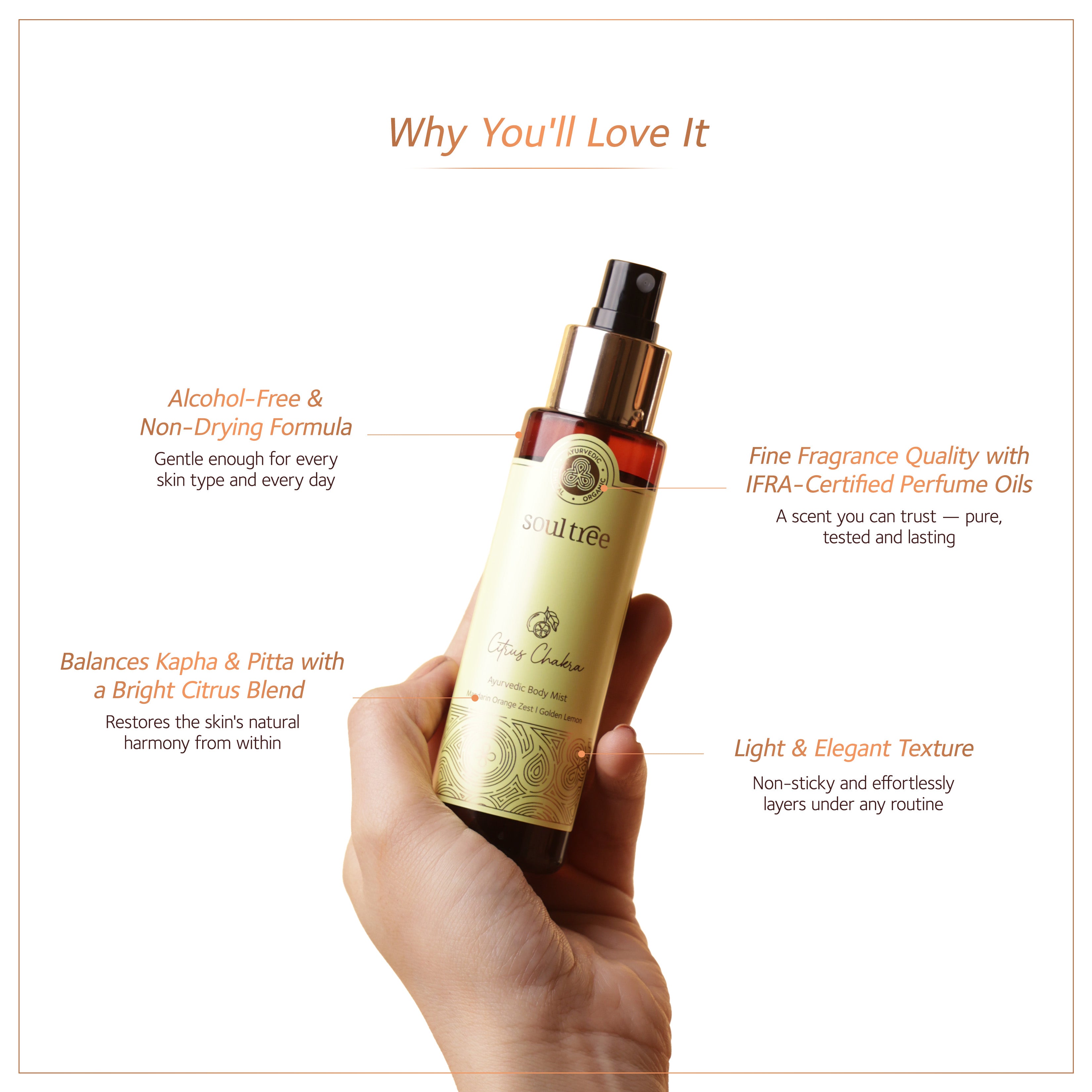 Soultree Ayurvedic Body Mist Citrus Chakra