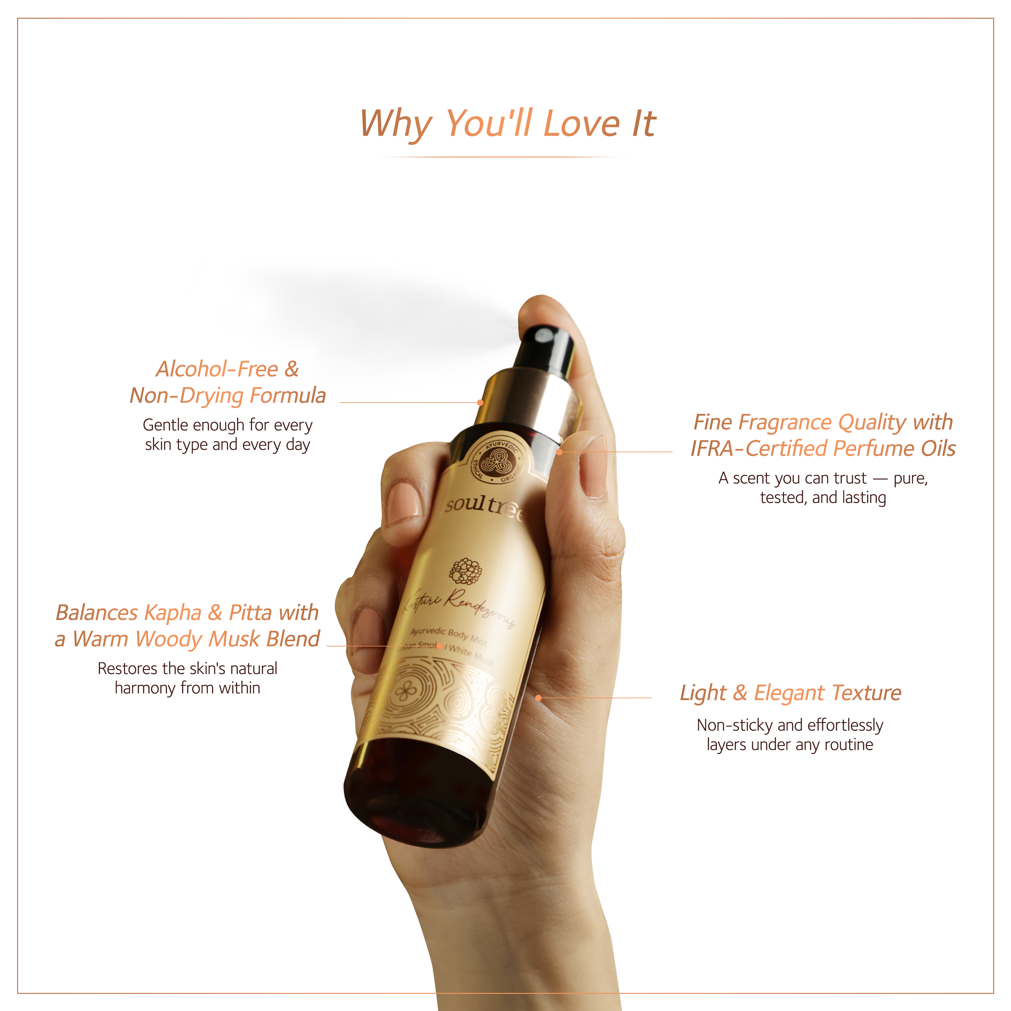 Soultree Ayurvedic Body Mist Kasturi Rendezvous