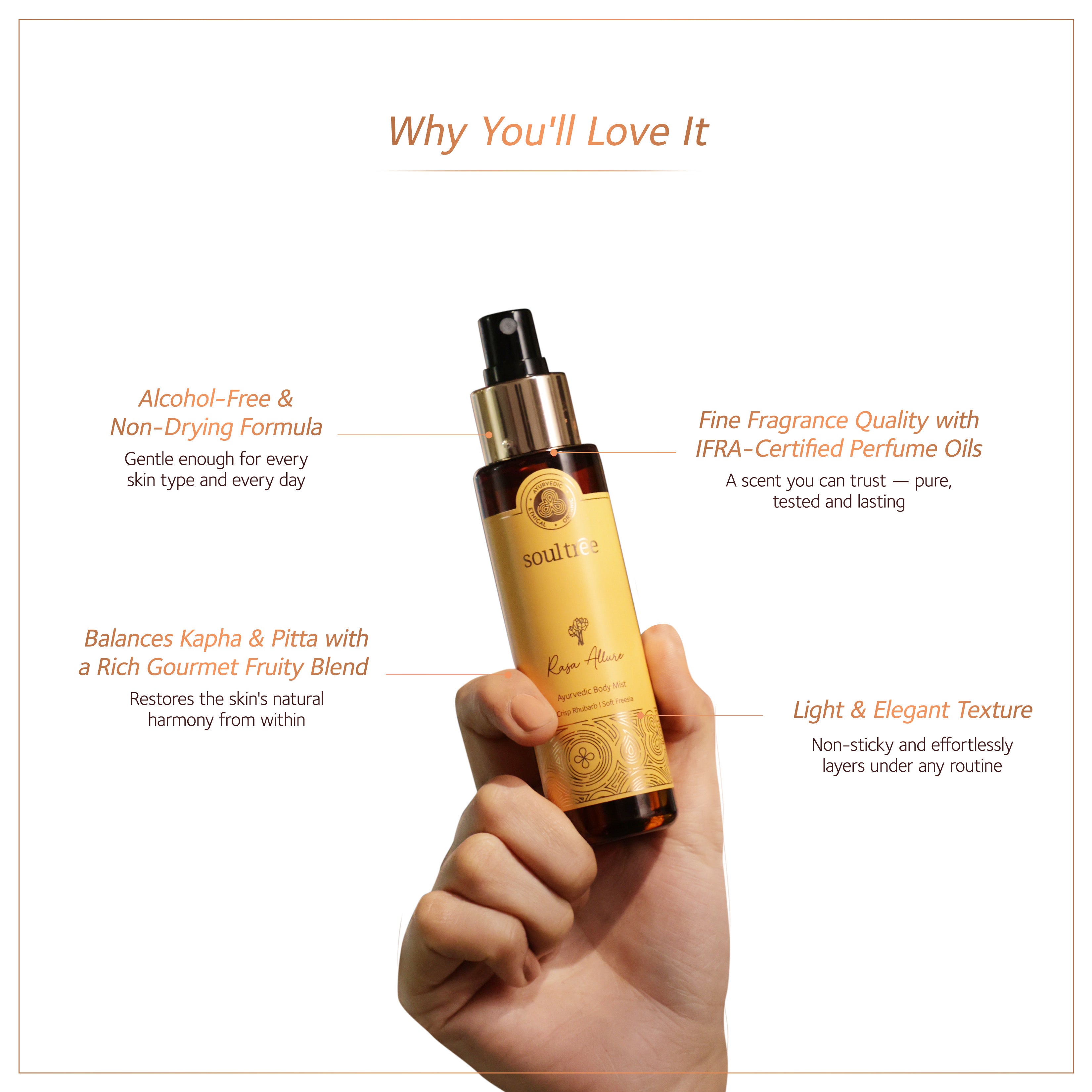 Soultree Ayurvedic Body Mist Rasa Allure