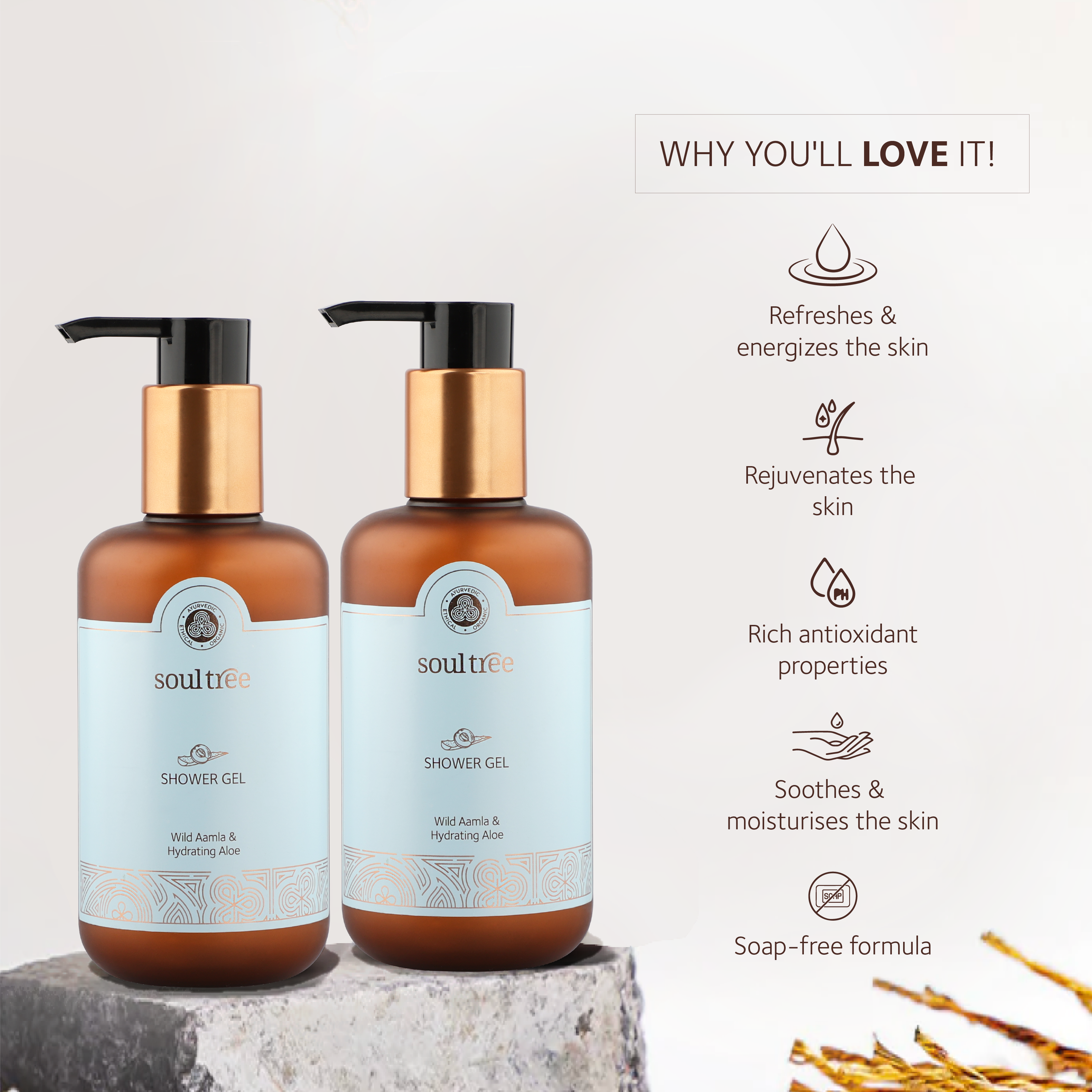Wild Aamla Hydrating Aloe Shower Gel Shower Gel SoulTree