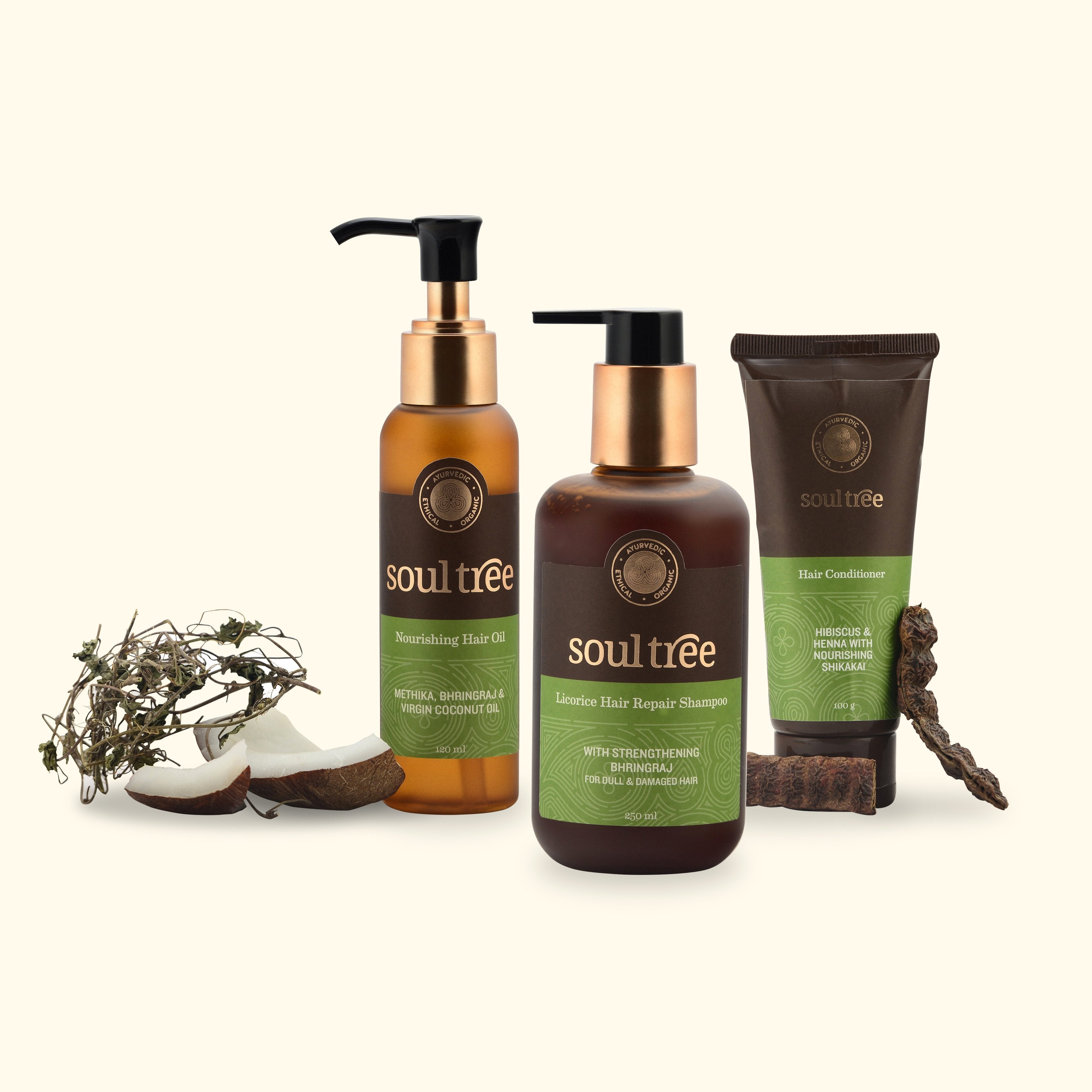 Nourishing Hair Oil, Hair Repair Shampoo & Conditioner Set