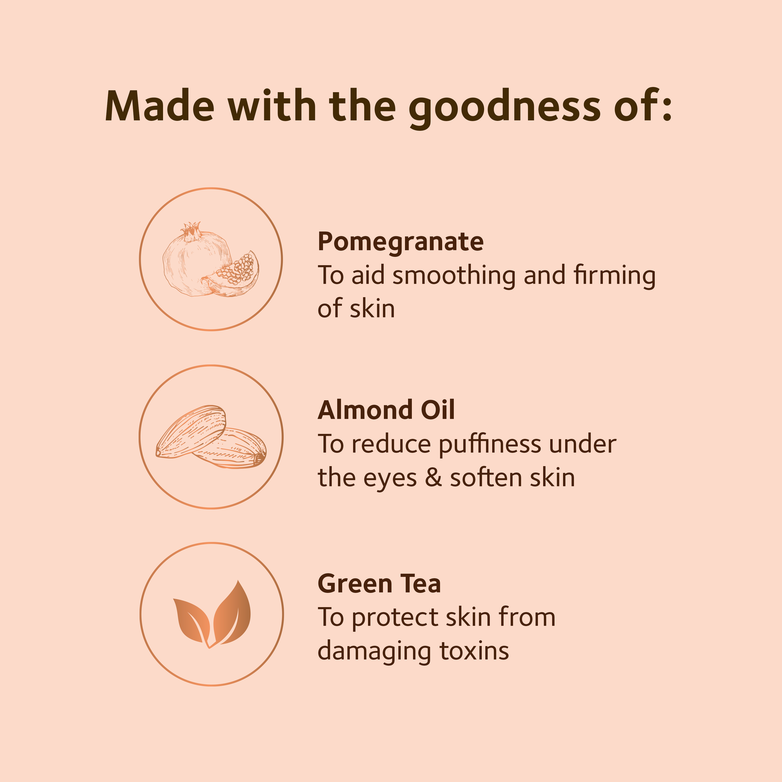 Under Eye Gel - Pomegranate & Almond Oil