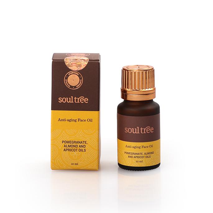 Anti-Aging Face Oil with Pomegranate, Almond & Apricot Oils - SoulTree