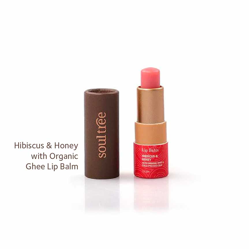 Hibiscus & Honey with Organic Ghee Lip Balm - SoulTree